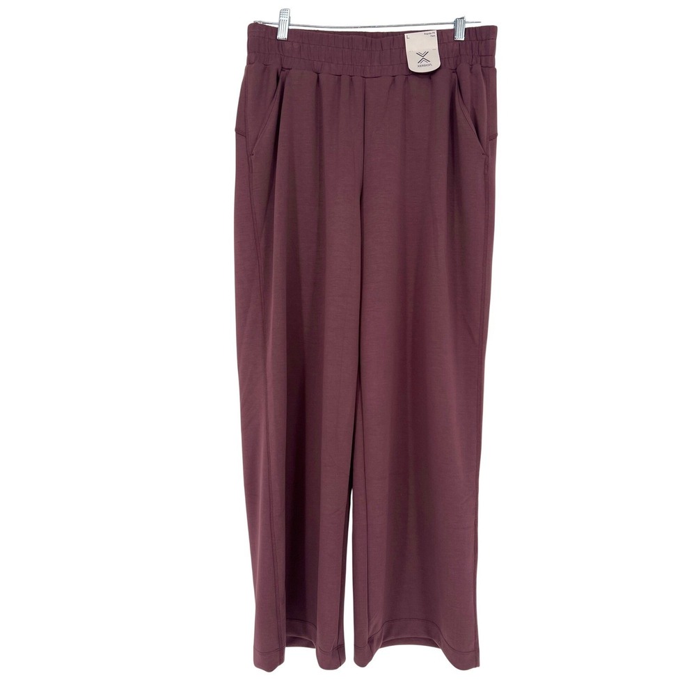 Xersion Scubaโ Luxe Pants Womens L NWT Pockets Athletic Lounge Wide Leg